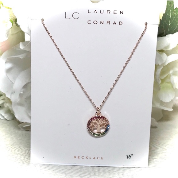 LC Lauren Conrad Jewelry - Lauren Conrad Bling Rose Gold Tree of Life